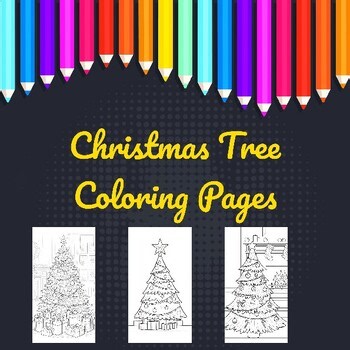 Christmas Tree Coloring Pages | Holiday Fun Activity for Kids