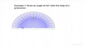 How to Draw an Angle with the Protractor | Geometry | Study.com