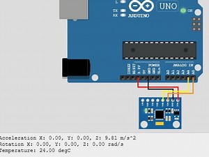 Arduino Simulator-Adafruit MPU6050(Gyro Accelorometer)-2022