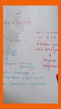 ClF3 Molecule: Hybridization and Molecular Geometry #youtubeshorts #chemistrylearning