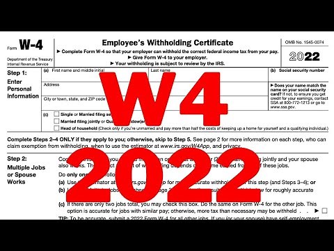 How To Fill Out W4 Tax Form In 2022 FAST UPDATED