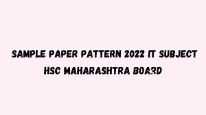 HSC IT Sample Papers for class 12 2025 board exams | Techniyojan