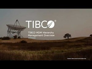 TIBCO MDM Hierarchy Management