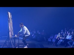 Speed painter paints 2 paintings that combine into 1! must watch!