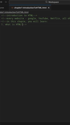 HTML for beginners | chapter 1 introduction to HTML | part 1 - overview of the chapter.