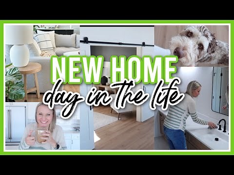 NEW HOME DAY IN THE LIFE 2023 | CLEANING, DECOR, + MORE