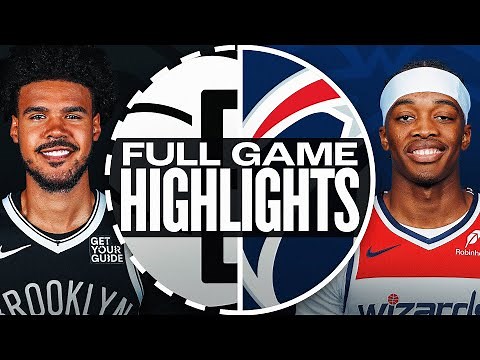 NETS at WIZARDS | FULL GAME HIGHLIGHTS | February 24, 2025