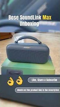 Bose SoundLink Max Unboxing - Powerful & Premium Bluetooth Speaker #BoseSoundLinkMax #BoseSpeaker