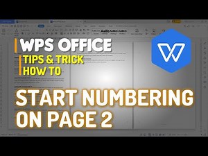 WPS Office Word How To Start Numbering On Page 2
