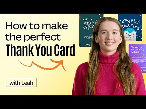 Create a personalised thank you card 💌