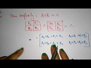 Divide and Conquer | Matrix Multiplication | DAA | Lec-20 | Bhanu Priya