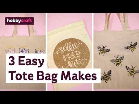 3 Easy Ideas for Personalising a Tote Bag | Hobbycraft