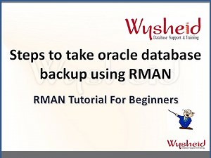 Steps to take the backup of database using RMAN | oracle database backup and recovery |