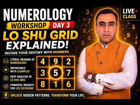 Numerology Day 3 | Lo Shu Grid Mastery + Kua Number Explained 🔥