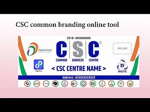 CSC Banner Design Online | Complete Tutorial | Common Branding Csc
