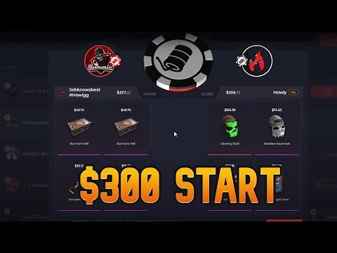 $300 Start on Howl.gg!! How Many Rust Skins Can I Win??