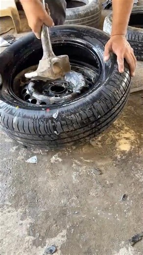 New Car Tyre Installation on Rim | Easy Manual Tyre Fitting Process