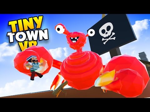 ADMIRAL KRUSTY Crashes his Pirate Ship Into Tiny Town!