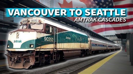 Crossing the Canada US border by train on Amtrak Cascades