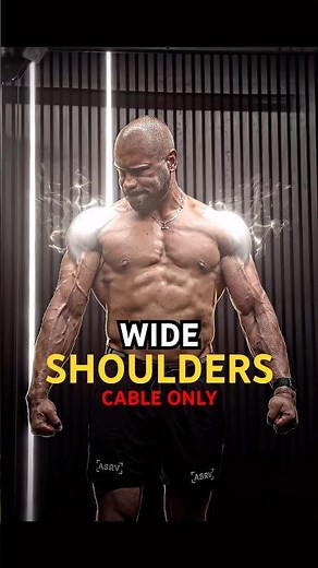 TOP 3 Shoulder Width Exercises 🔥 With only cables!