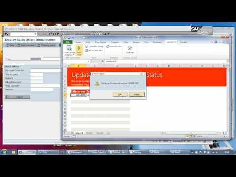Updating Sales Order System Status (VA02)