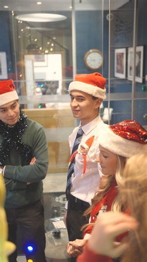 🎁 Dollar Advent Calendar: Day 7 🎁 Our Top 6 ended the first week of December on a high note by decorating the Christmas tree in our reception! 🎄 #DollarAcademy | Dollar Academy