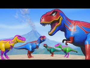 TRex vs Indominus Rex to Spinosaurus Jurassic World Evolution Epic Dinosaur Showcase Part 1