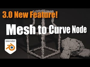 New Blender 3.0 Feature: Mesh to Curve Geometry Node