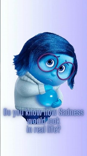 What does Sadness from Inside Out look like in real life? #ai #inreallife #insideout #fyp
