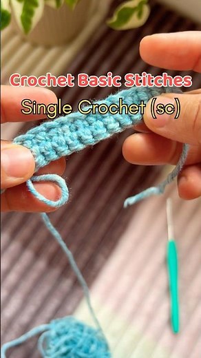 Let’s learn how to crochet | Crochet Basic Stitches | Single Crochet | Tutorial #crochettutorial