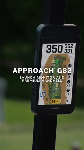 Introducing Approach G82, our first golf handheld with an integrated launch monitor that tracks metrics at the driving range and putting green. A good round starts here. | Garmin