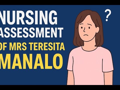 Case study for Mrs. Teresita Manalo