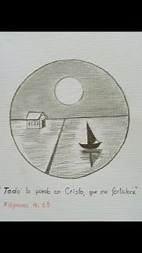 ✍🌄Tutoriales de dibujo a lápiz / Como dibujar un paisaje bonito de forma fácil con lápiz