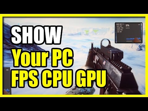 How to Show FPS, CPU, GPU performance Playing Games on PC with Windows Game Bar (Easy Tutorial)
