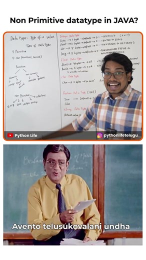 Non Premitative DataType in Java Telugu