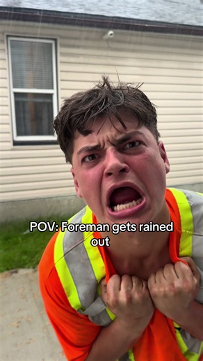Poor guy 🫩⛈️ #rainyday #foryou #construction #bluecollar #relatable | foreman
