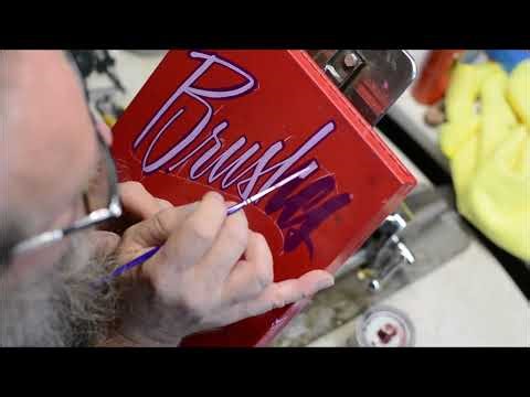 Hand lettering my brush box