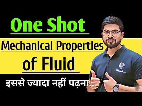 Class11 Chapter10 Oneshot Physics | Mechanical Properties of Fluid One Shot | Class11 JEE NEET CBSE