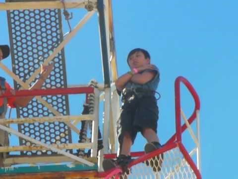 Little kid bungee jumping in Dallas