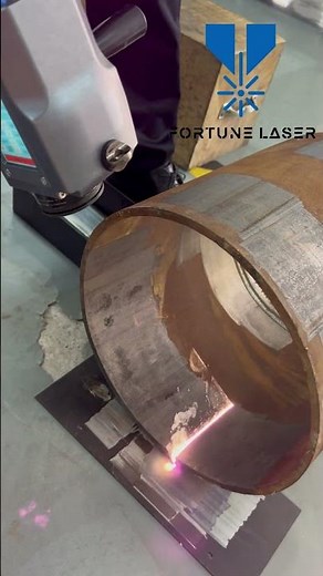 Powerful Laser Rust Removal | Watch Our Laser Cleaning Machine in Action!