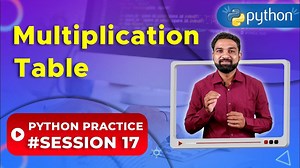 Multiplication Table in Python - Newtum