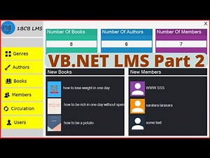 VB.Net Project Tutorial - Create a Library Management System Using VB.Net And MySQL - [ Part 2 ]