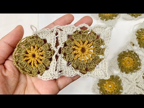 Learn how to join crochet squares as you go - Easy Joining Crochet Squares Tutorial