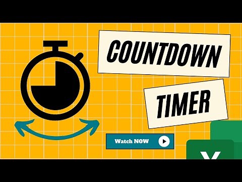 ⏱️ How to Create a TIMER & COUNTDOWN Timer in Excel! (Step-by-Step) ⏳