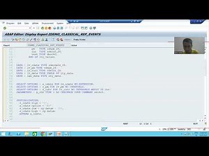 62 - ABAP Programming - Classical Rep Events - AT SELECTION-SCREEN ON VALUE-REQUEST FOR FIELD Part1