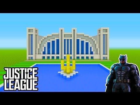 Minecraft Tutorial: How To Make The Hall Of Justice "Justice League Headquarters"