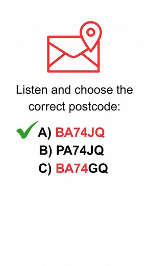 2.9K views · 81 reactions |  IELTS Spelling Challenge – Postcode Edition Can you catch every letter and number?  Listen carefully and write what you hear! #ieltslistening #listeningpractice #listening #ieltslisteningtips @English BUFF English BUFF | General English | Facebook
