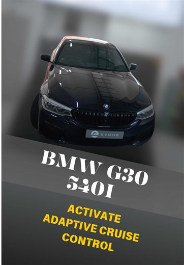 Activating Adaptive Cruise Control for BMW G30 540i