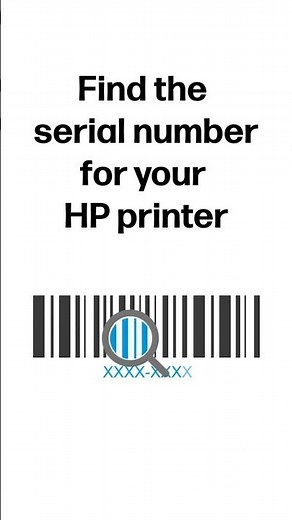 Find your HP printer serial number #shorts