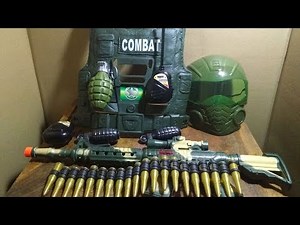 Gun toys Box of Toys Military&Police Gun Toy Army Men Playset - Video for kids